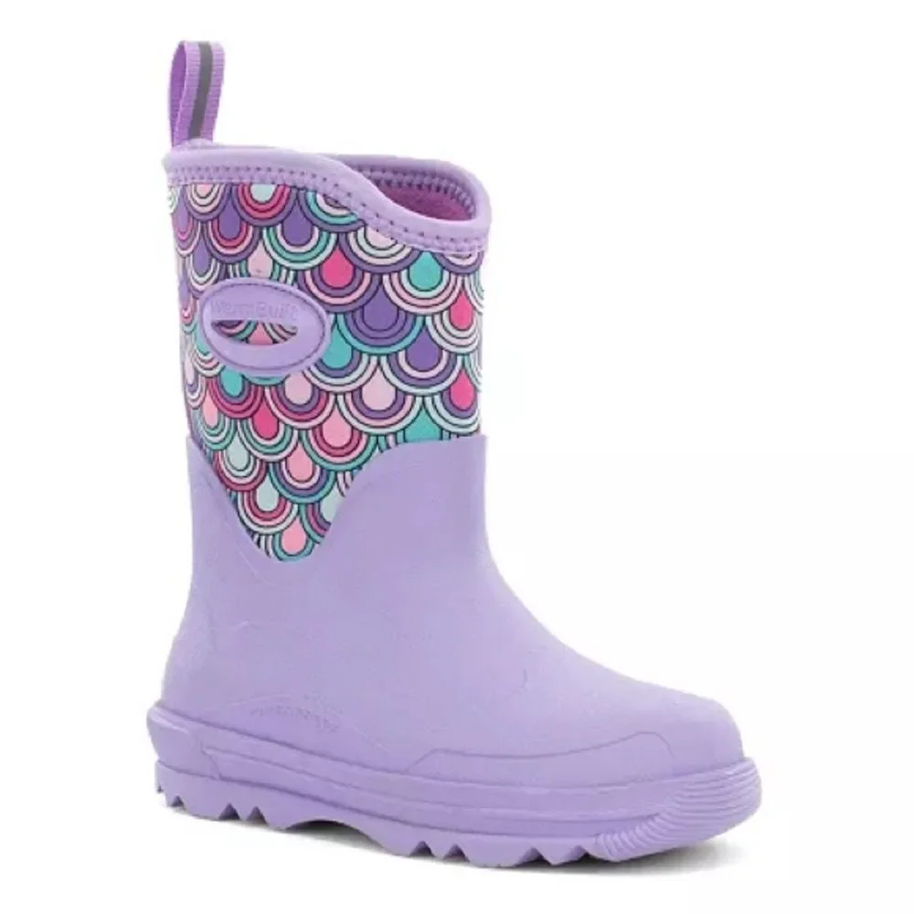 Western Chief Girls Waterproof Neoprene Traverse Boots NEW Lilac Mermaid Size 12